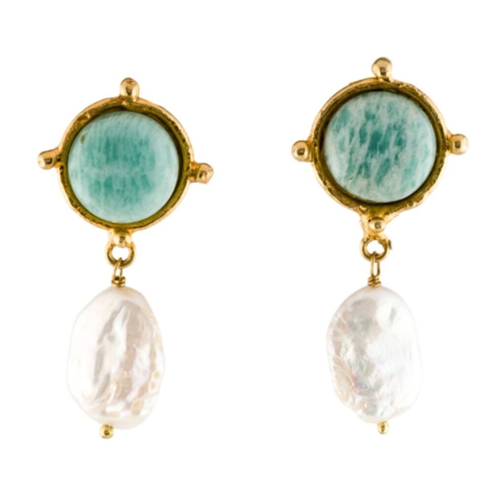 Sylvia Toledano  Pearl Diane Clip-On Earrings